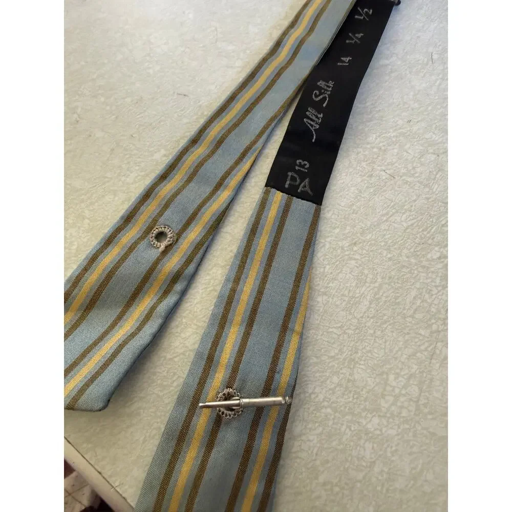 Vintage Silk Collar Tie Adjustable Bow Tie? Button?